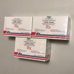 LS BL Cream Ketoconazole Clobetasol Propionate 1 Pack  20 medium box x 7 grams